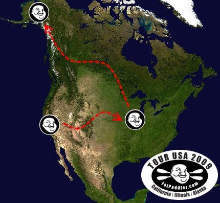 Fat Paddler's kayak tour of the USA