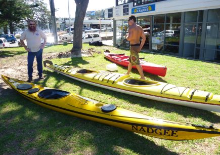 Today I had the pleasure of meeting Lawrence, the owner-operator of Nadgee Kayaks, arguably Australia’s best locally-made sea kayaks. He’d driven up from his home near Bega on the south...