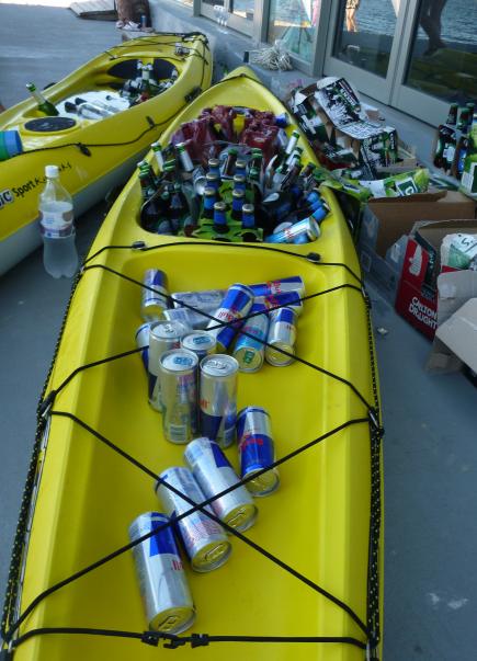 Is there no end to the wonderful things we can do with kayaks? At a recent beach party with Sydney Harbour Kayaks yet another ingenius use for kayaks came up...