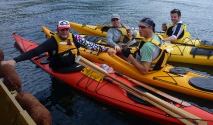 Team Fat Paddler with coffee - woohoo!