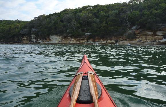 Shoreline behind Grotto Point