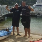 Wet and happy after a brilliant morning paddle session
