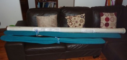 Travel tube, and Adanac paddles in their booties