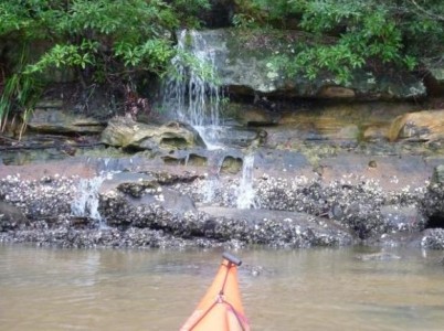 Rushing water and oyster beds