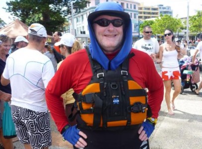 Mick, who came in a little faster than us in his new Rockpool