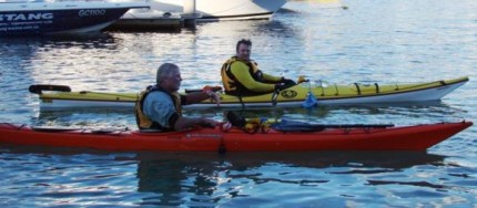 Sea Kayak course with Old Salty. Strokes, exits, safety and rescues.