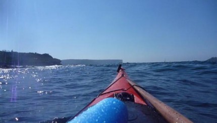 Swell rolling in on the approach to Middle Head