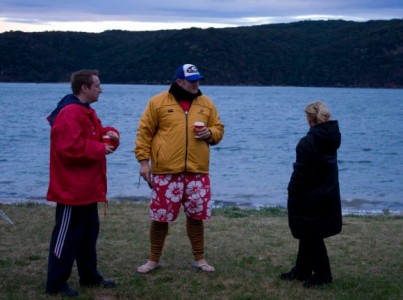 Early morning coffee, Pittwater side of Palmy (thanks to Pete Morgan and Mitchell Gailbraith for pic)