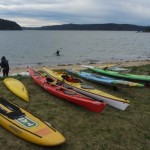 Paddle craft of all different shapes and sizes. Fortunately we were next to the TAB board so Grumm could put a big bet on England beating Germany in the World Cup.