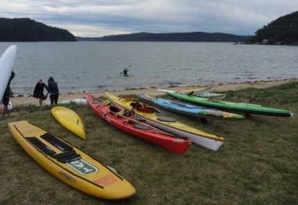 Paddle craft of all different shapes and sizes. Fortunately we were next to the TAB board so Grumm could put a big bet on England beating Germany in the World Cup.