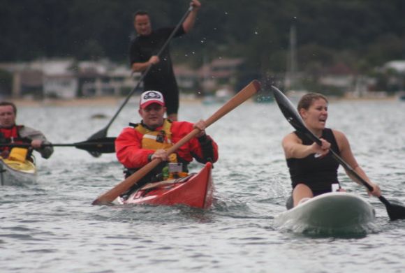 Team Fat Paddler chasing down their competitors. Look at the fear on their faces. Smell their terror! (again, thanks to Pete Morgan and Mitchell Gailbraith for the pic)