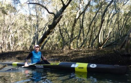 Seeya Dez, get that bloody huge ski out of this creek!