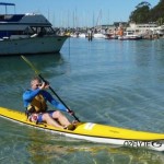 Ian... got to see a bit more of the Harbour than a just a test paddle!