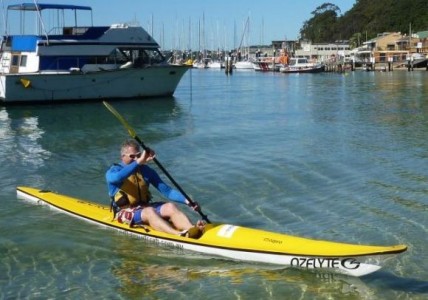 Ian... got to see a bit more of the Harbour than a just a test paddle!