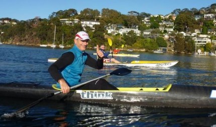Blast Paddlers supremo Dez Blanchfield on his carbon fibre Think Uno