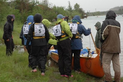 Yukon Buddies at the start of the Yukon River Quest