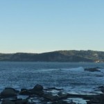 Looking from the point back to Avoca.