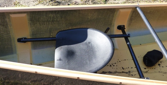 Adjustable sliding bucket seat - bow position