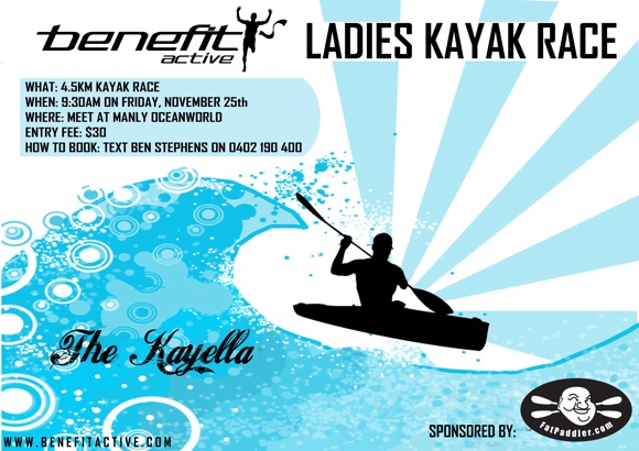 KAYELLA - A fun social ladies kayak race