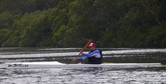 Flat water is a good chance to work on the initial stability required for ski paddling