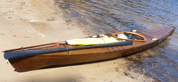 The F1 Skin on Frame kayak - amazingly nimble and fast for such an ugly boat!