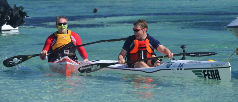 FP and Nat finishing the 2012 Mauritius Open Classic