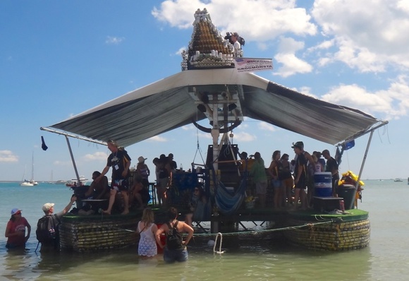 Playing hard at the Darwin Beer Can Regatta