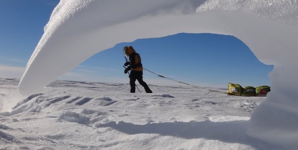 Extreme South - The view from inside ice-barrels...