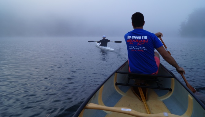 Team Fat Paddler out early before the fog burnt off