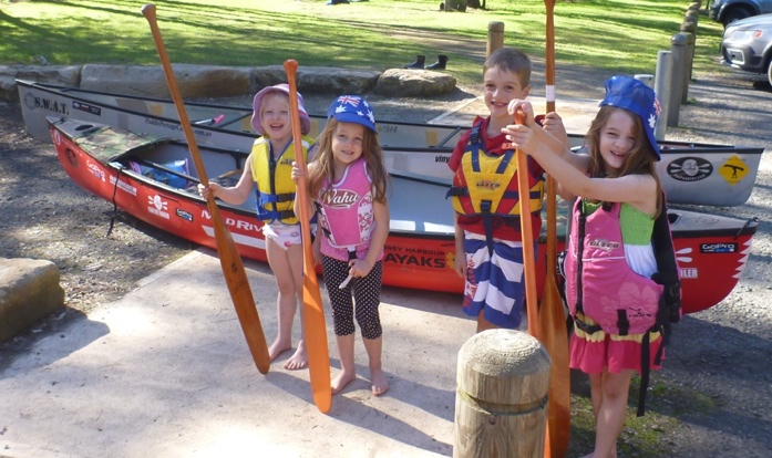 Getting kids out in boats - great fun with friends