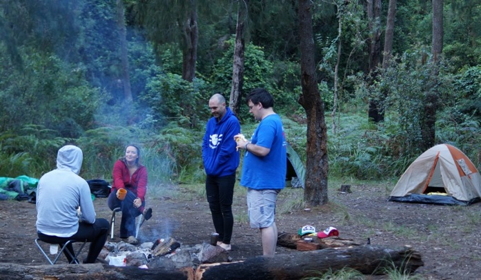 Campfire breakfast