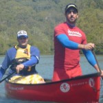 Two crazy men in a canoe - bring it!