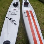 The Stellar SR and the Think Evo II - two great surfskis for two average paddlers!